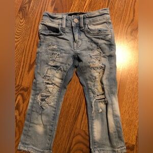 Kids Jordan Craig Light Blue Shredded Jeans Size 2T Very Nice!!